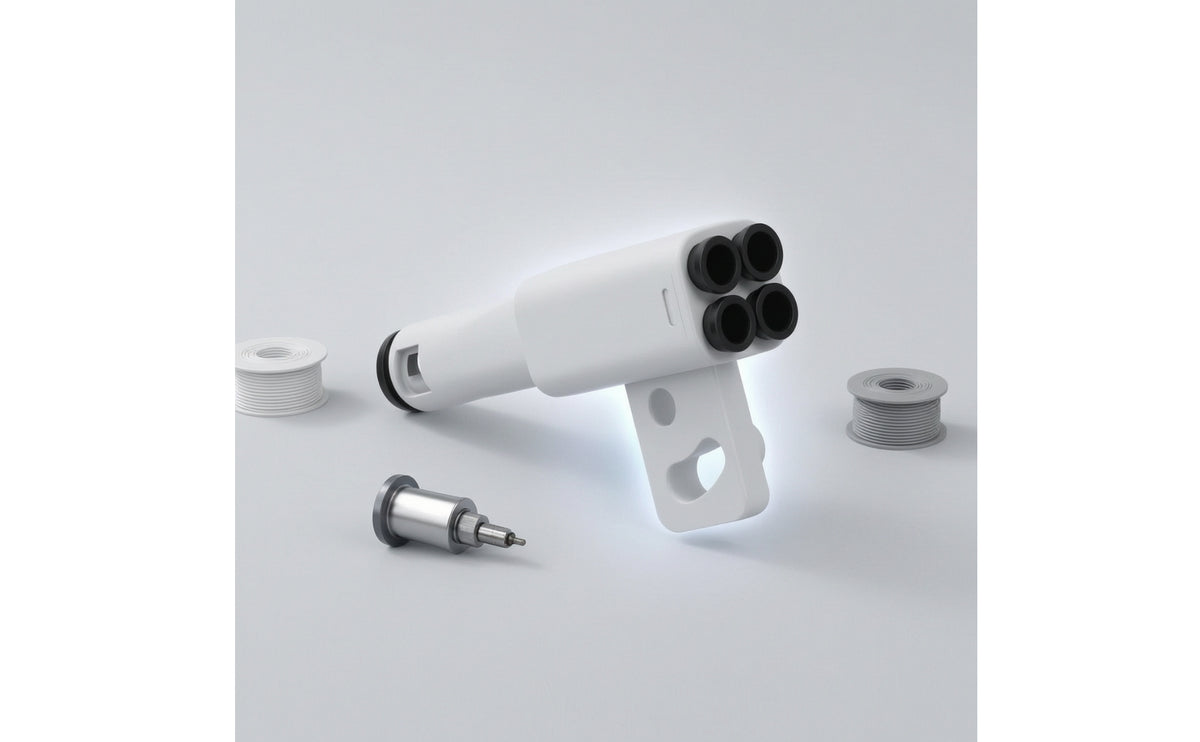 PTFE Adapter 3D Printer Part Lowlow-Height Printer Tube Extension Heat-Resistant Filament Connector for Makers, Workshops