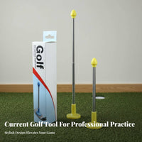 Strong Magnetic Chipping Practice Rod Lightweight and Portable Telescopic Club Face Indicator Easy to Stow for Beginners, Driving Range
