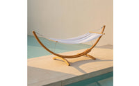 Hammock Bed with Stand Curved Curved Hammock with Stand Weather-Resistant Lounge Chair for Adults, Garden, Poolside, Backyard