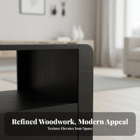 2-Tier Rolling Side Table With Casters Mobile Storage Space-Saving Multi-Functional for Homeowners, Living Room, Bedroom