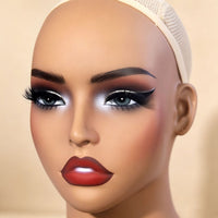 欧美女假发头模mannequin head半身双肩PVC模特头模拍摄展示道具