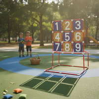 Flying Disc Target Game Sturdy Flying Disc Toss Game for Playground