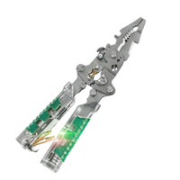 Insulated Folding Wire Stripper Pliers Compact Multifunction Wire Stripper Multifunctional Multifunction Pliers Allall-in-One for Electricians, Diyers, Electrical Work, Wiring Repairs, Toolbox