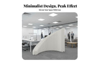 Foldable Accordion Paper panel No-Drilling Installation Accordionand design partitionr without coststanding Folding Screen drillno-cost Setup for Small Apartment Dwellers, event Exhibitors, display event Hall, Living Room, Bedroom, Retail retail outlet
