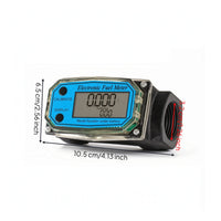 Battery Powered Digital Turbine Rate Gauge Accurate Turbine Rate Gauge with LCD Display Calibrated Reliable for Workshop