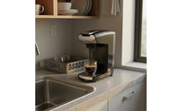 Single-Button-Button Operation Capsule Coffee Brewer Easy to Clean 2-in-1 Coffee Brewer Quick Brew Automatic Power Shut down for Home, Office, Dorm Room