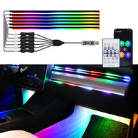 Acrylic LED Car Ambient Light Strip with App and Remote Control