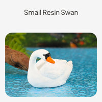 Mini Swan Resin Figurines for Micro Landscape Decor