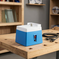 Self-Watering Glass Grinder with Water Feed Electric Glass Grinding Table Compact Grinder with Water Feed Bench-Top for Hobbyists, DIYers, Home Studio, Workshop