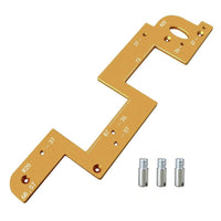 Handleless Groove Routing Mold Aluminum Alloy Arc Trimming Tool for Cabinet Handles Woodworking Positioning Aid