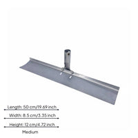 Bolt-Fastened Head Raised Edges Metal Garden Rake Cylindrical Socket