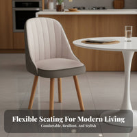 Upholstered Task Chair Ergonomic Upholstered Makeup Seat Easy Assembly for Teens