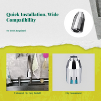 Infrared motion sensor faucet, leak-resistant.