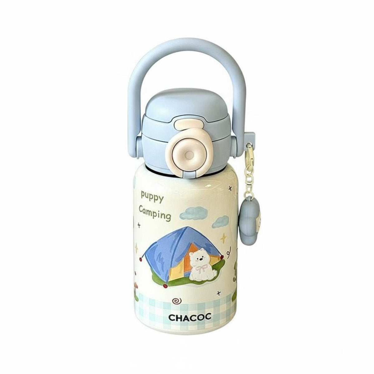 Safe Double-Drink Insulated Cup Leak-Proof Lid Kids Water Bottle with Straw Portable Handle for Students, Girls, School, Daily Use, Travel