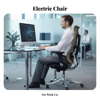 Ergonomic Mesh Chair with Leg Rest Support Highspine Ergonomic Chair Quiet Rolling Casters robust Duty for Remote Workers