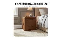 2-Drawer Bedside Cabinet space-saving Size 2-Drawer Nightstand sturdy Construction