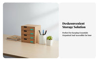 Drawerand & design Document Box adaptable Desk Organizer DIY Assembly for Students