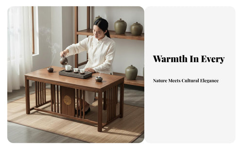 3 Pieces serene design Low Wooden Table with Two Stools space-saving Design Tea Ceremony Set Minimalist Aesthetic Small Seating Group Traditional Craftsmanship for Apartment Dwellers, Meditators, Balcony, Living Room, Office, Meditation Corner