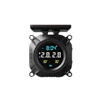 Solar-powered tire pressure monitor