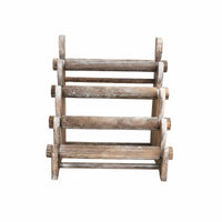 Multi-Tier Wooden Jewelry Display Rack Solid Wood Bracelet Display Stand Space Saving Bangle Storage Rack Sturdy for Tabletop