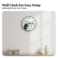 Easy Installation 8 Inch Wall Clock Modern Design Silent Hanging Clock Accurate Timekeeping for Away Ice Workers, Adults, Living Room