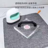HTV 工艺乙烯基熨烫隔热热压垫,HTV冷却块,Cricut 热压机和工具