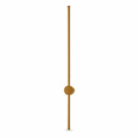 Minimalist Wall Lamp with Gold Finish Modern Slim Vertical Bar Light