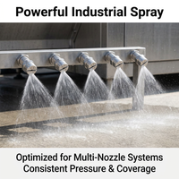 1/4 Inch Stainless Steel Flat Nozzle, Pressure Spray Nozzle, HVVL Flat Spray Head for Cleaning, Unif - Image 4