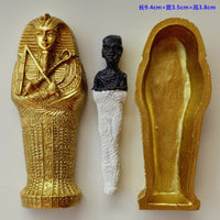 Ancient Egyptian Pharaoh and Queen Mummy Coffin Pyramid Magic Props
