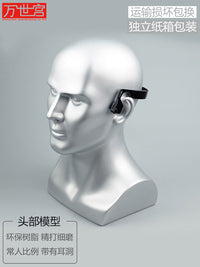耳机模特人头模型人体口罩头模 模特头假人头 头部模特耳机架 1:1