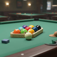 Long-Lasting 9-Ball Rack Polished Edges 9-Ball Geometric Rack Commercial Grade Billiard Racking Frame Reinforced Corners