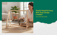 Breathable wood pet bed