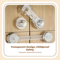 kid protection Drawer Lock, Cabinet Latch, infant Proofing, Adjustable, no tools needed, Easy Installation