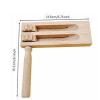 Wood Instrument Block with Handle Hardwood Resonant Percussion Instrument for Young Children