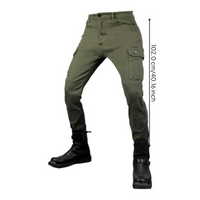 Olive ripstop motorcycle pants