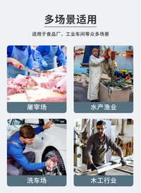 Waterproof Oil-Proof PVC Apron with Leather Texture