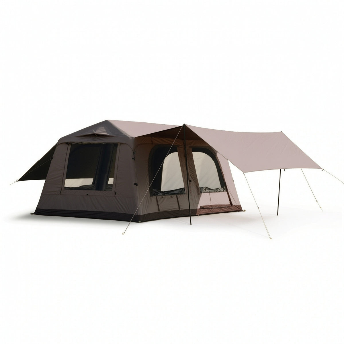 Spacious Inflatable Tent with Awning Waterproof Inflatable Tent Protection Large for Families, Campers, Camping, Outdoor
