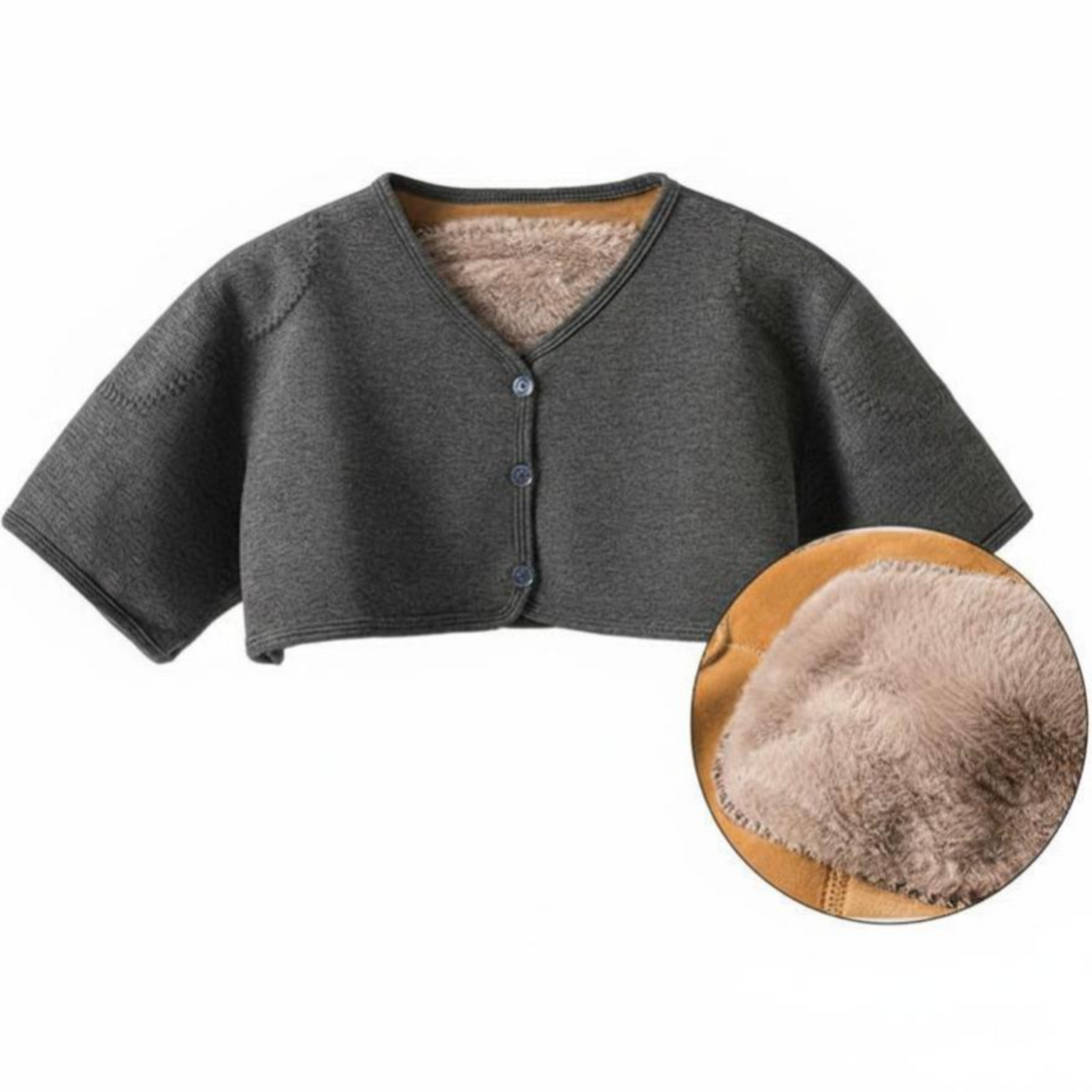 Shoulder Warmer, Fleece Lined, Comfortable for Home