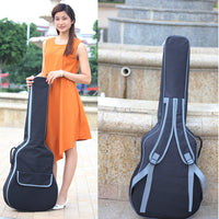 KADY k4 41-Inch Acoustic Guitar Bag, Thick Padding, Oxford Fabric, Double Shoulder Straps, Customizable Logo