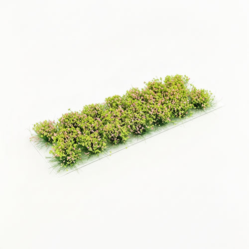 Display Decor Miniature Flower Clump Green Textured for Model Makers