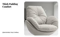 Rotating Barrel Chair Nordic & Design Indoor Seating Minimalist Appearance Ergonomic Design for Home Residents, Living Room