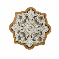 Carved Wood Wall Art Floral Carved Wall Art Decorative for Hallway