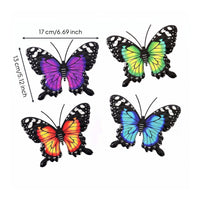 4 Pieces Winged Creature Wall Art Multicolor Metal Winged Creature Wall Decor