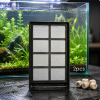Double-Tier Strainer Screen Box Layered Design Aquatic Fish Habitat Gear Black