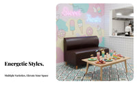 Wear-Resistant Tufted Banquette Set Waterproof Surface Restaurant Seating Minimalist Aesthetic Commercial Furnishing High-Density Foam for Cafe Owners, Diners, Dessert Shop, KTV Room, Bar, Lounge