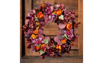 Artificial Flower Wreath Spring Decoration Vibrant for Entryway, Wall Decor