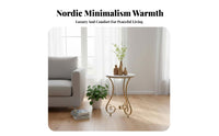 Round Tiered End Table Versatile Tiered Circular Stand Easy to Assemble