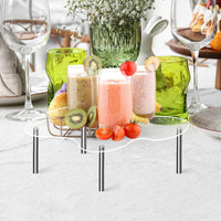 Transparent Acrylic Cupcake Stand Multi-layer Display Rack for Wedding, Birthday, Figurine Display