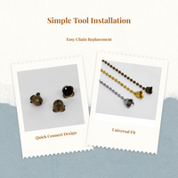 Metal adjustable fan pull chain