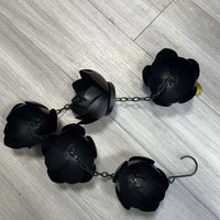 Purple Copper Acorn Rain Chain for Outdoor Gutter Downspout